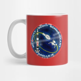 apollo 9 mission "patch" artwork Mug